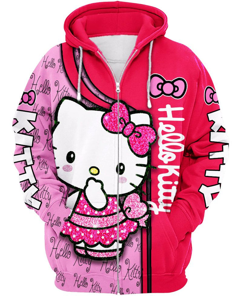 Hello Kitty Zip-up Hoodie — Zipy Hoodie