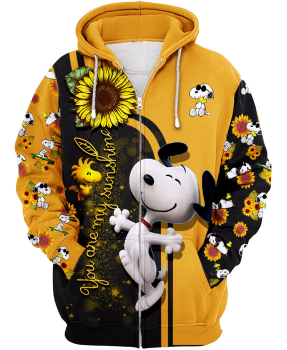 Adorable Snoopy Zip-up Hoodie