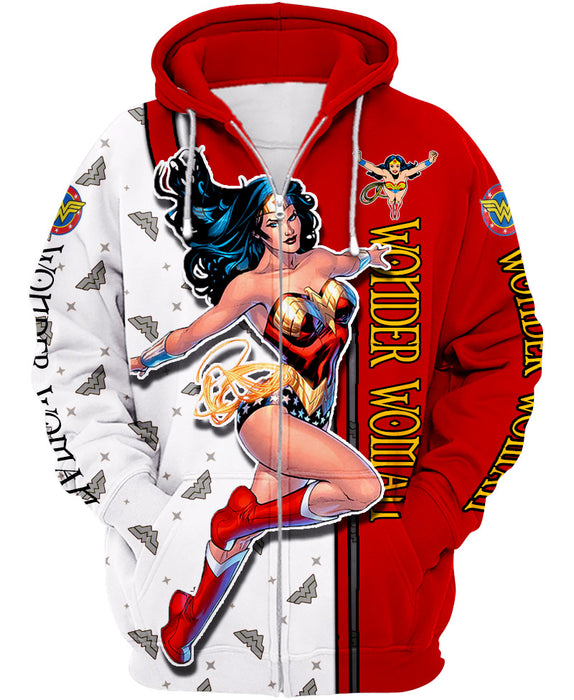 Wonder Woman Zip-up Hoodie