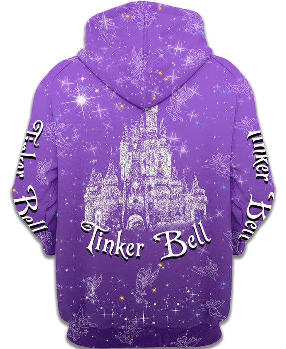 Purple Tinker Bell Zip-up Hoodie