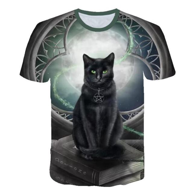 Majestic Black Cat T-Shirt