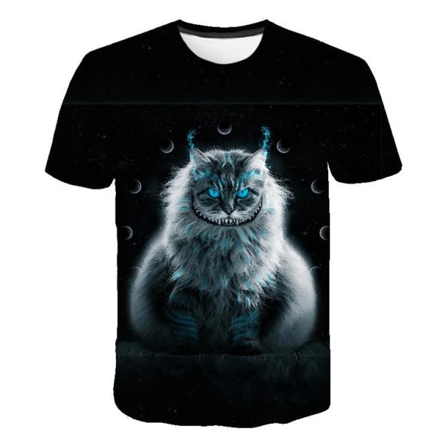 Peculiar Blue Cat T-Shirt