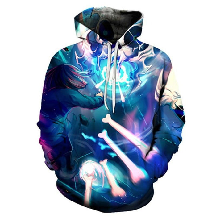 Stylish 3D Cartoon Anime Printed Hoodie