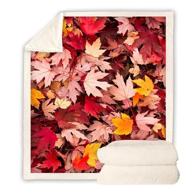 Maple Leaves Blanket Quilt