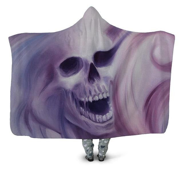 Purple Skull Blanket Hoodie