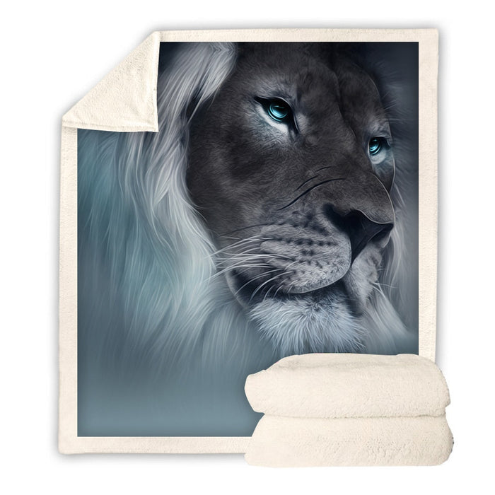 White Lion Blanket Quilt