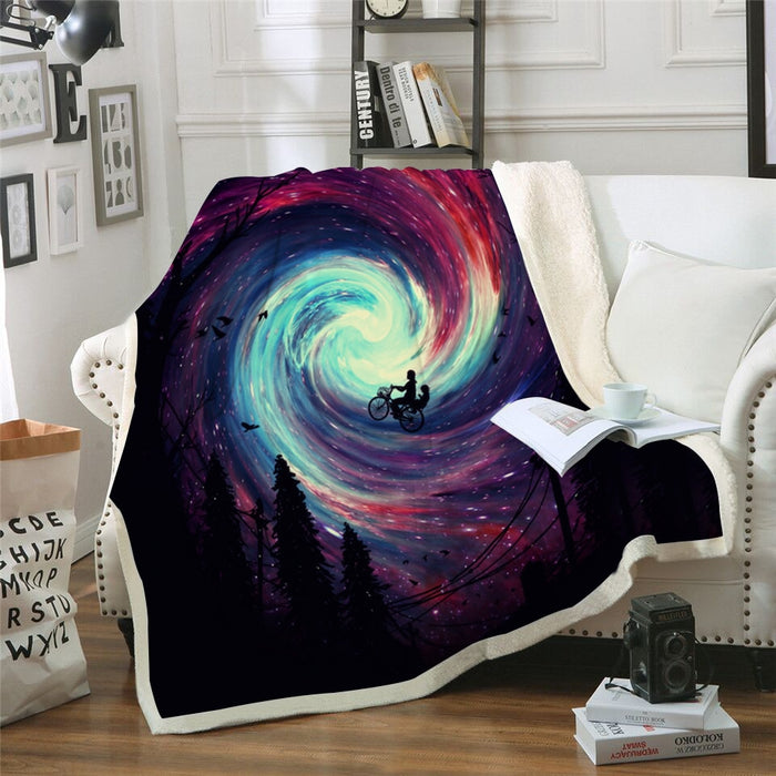 Galaxy Vortex Blanket Quilt