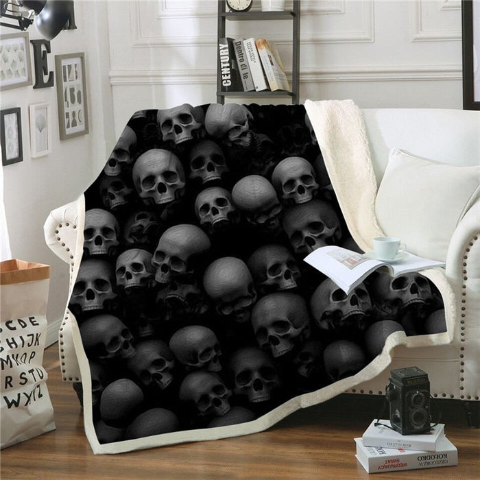 Skull World Blanket Quilt