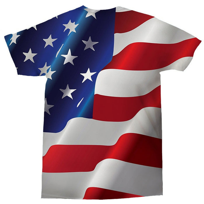 Waving USA Flag T-Shirt