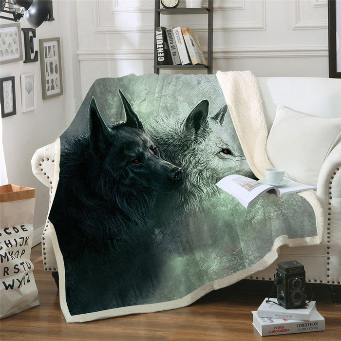 Dark Conscience Wolf Blanket Quilt