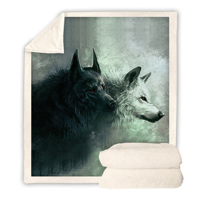 Dark Conscience Wolf Blanket Quilt