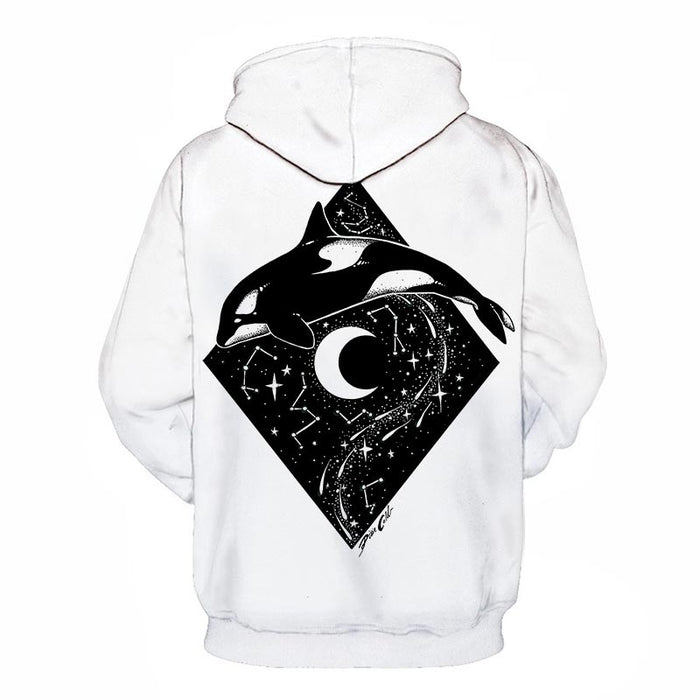 Orca Whale Constellations Hoodie
