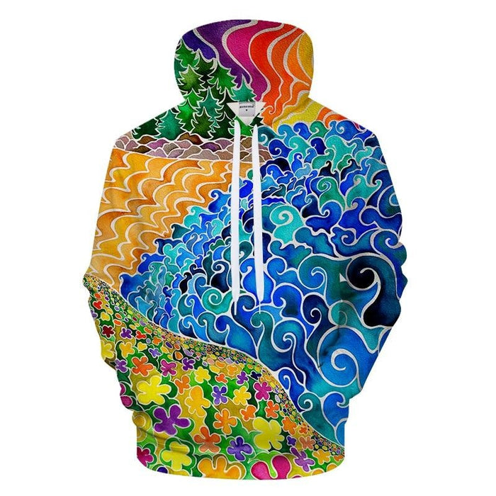 Colorful Surf Hoodie