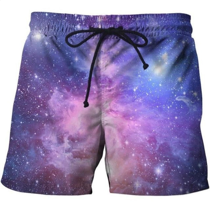 Purple Starry Sky Shorts