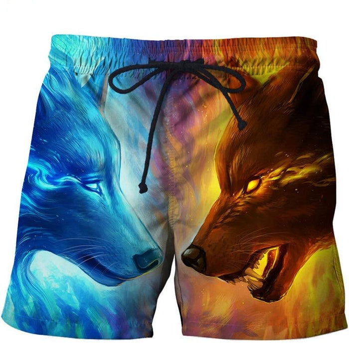Fire & Ice Wolves Shorts