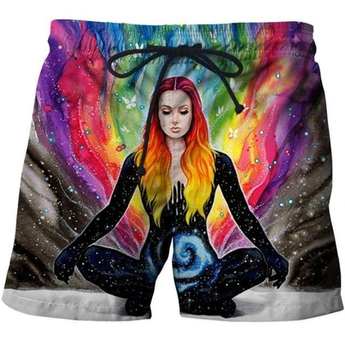 Colorful Meditation Shorts