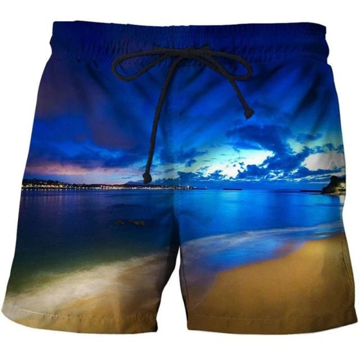 Night View Beach Shorts
