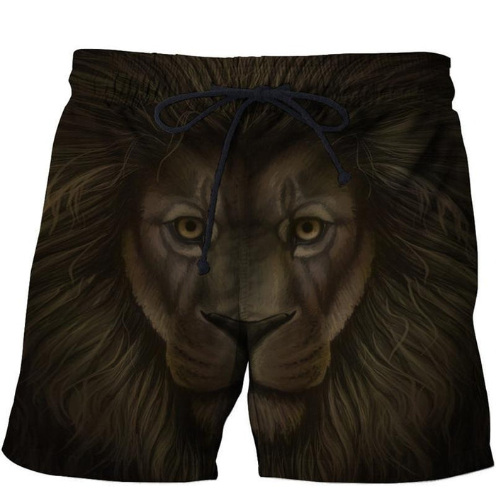 Sketched Lion Shorts