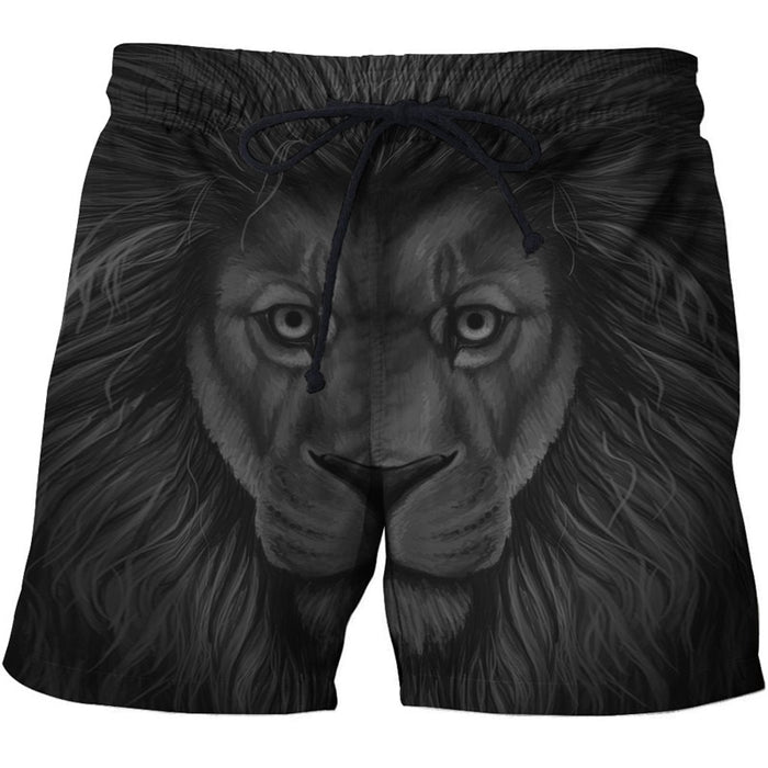 Sketched Lion Shorts