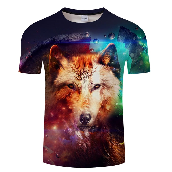 Lonely Galaxy Wolf T-Shirt