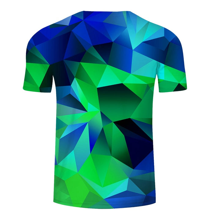 Green Geometric Triangle T-Shirt