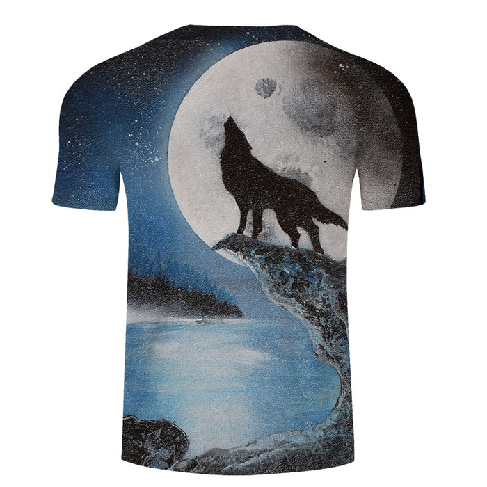 Wolf and Full Moon T-Shirt