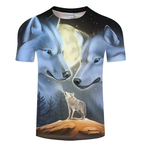 Wolves at Moonlight T-Shirt