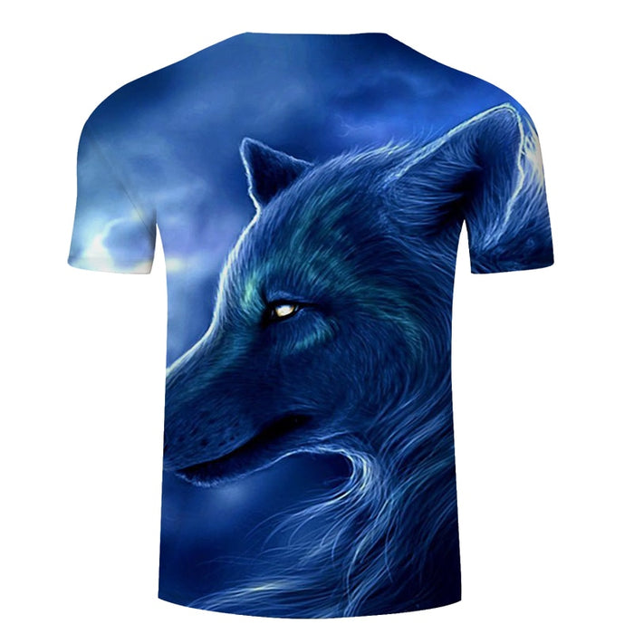 Blue Night Wolf T-Shirt