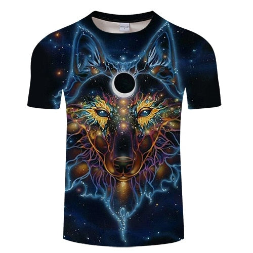 Digital Galaxy Wolf T-Shirt