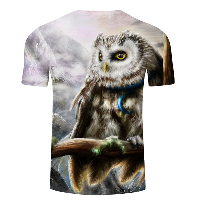 Textured Owl T-Shirt