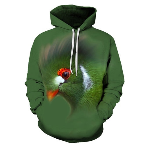Green Bird Hoodie