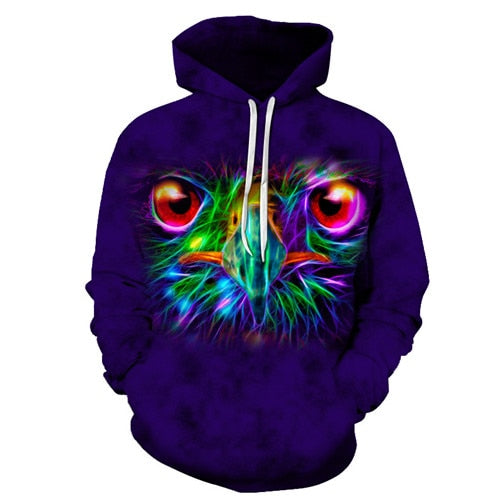 Colorful Owl Beak Hoodie