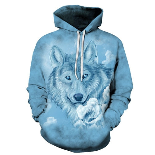 Wolf in the Clouds Hoodie