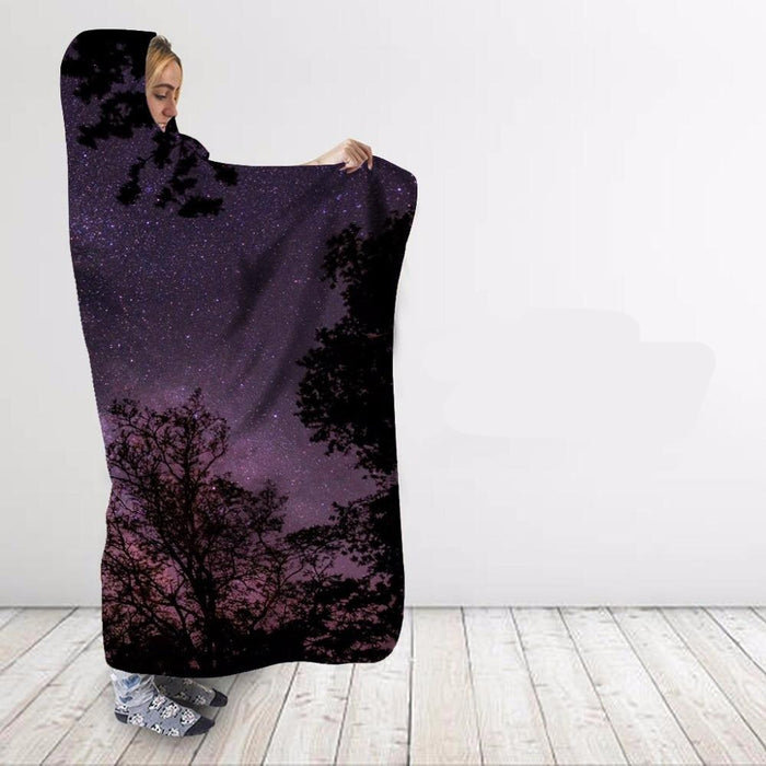 Galaxy Forest Blanket Hoodie