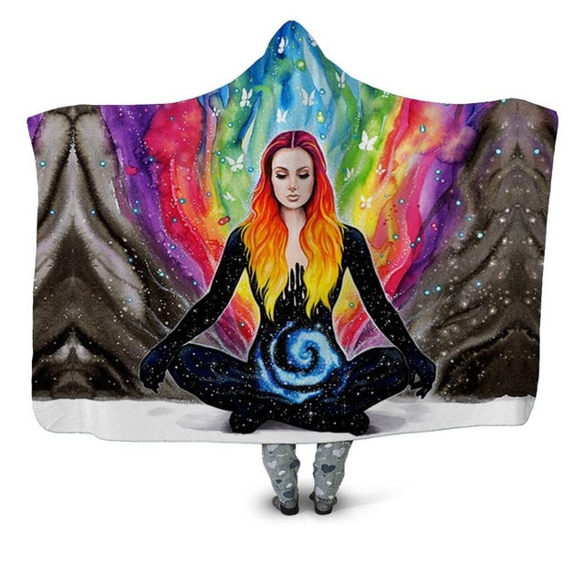Colorful Meditation Blanket Hoodie