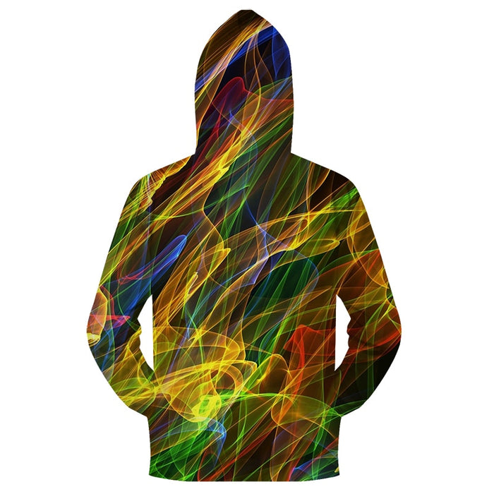 Dazzling Lines Zip-up Hoodie