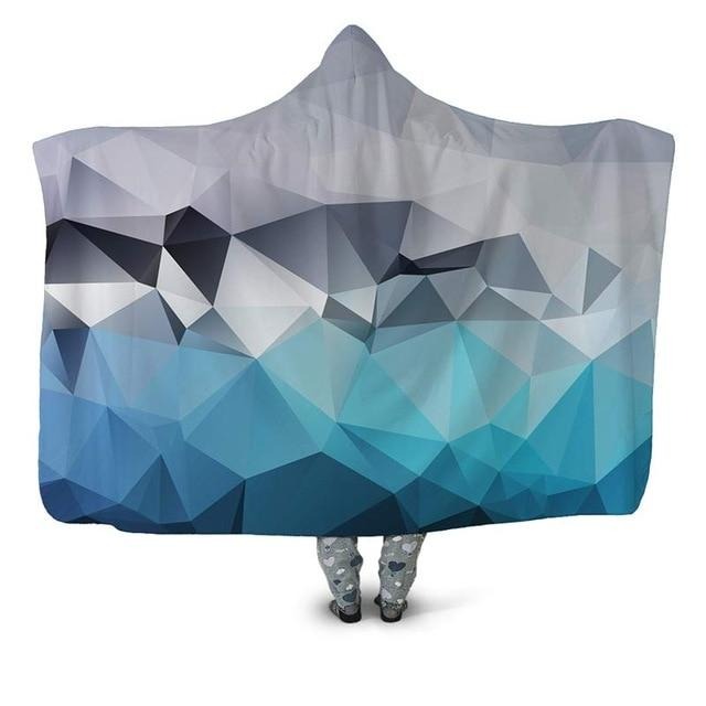 Geometric Iceberg Blanket Hoodie