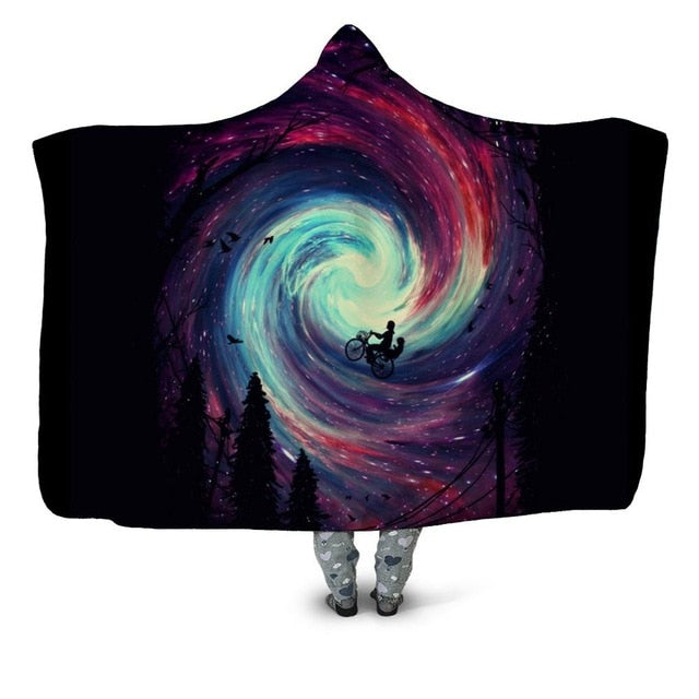Galaxy Vortex Blanket Hoodie