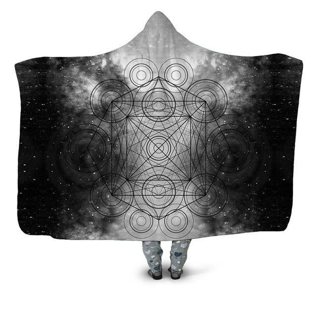 Alien Symbols Blanket Hoodie