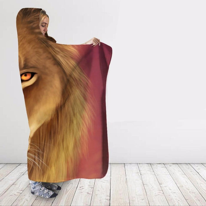 Sunrise Lion Blanket Hoodie