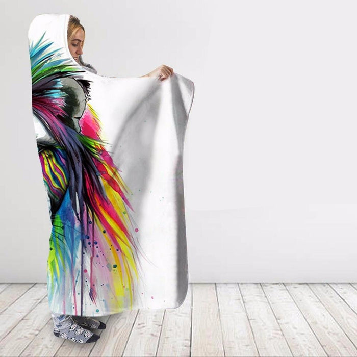 Rainbow Mane Blanket Hoodie