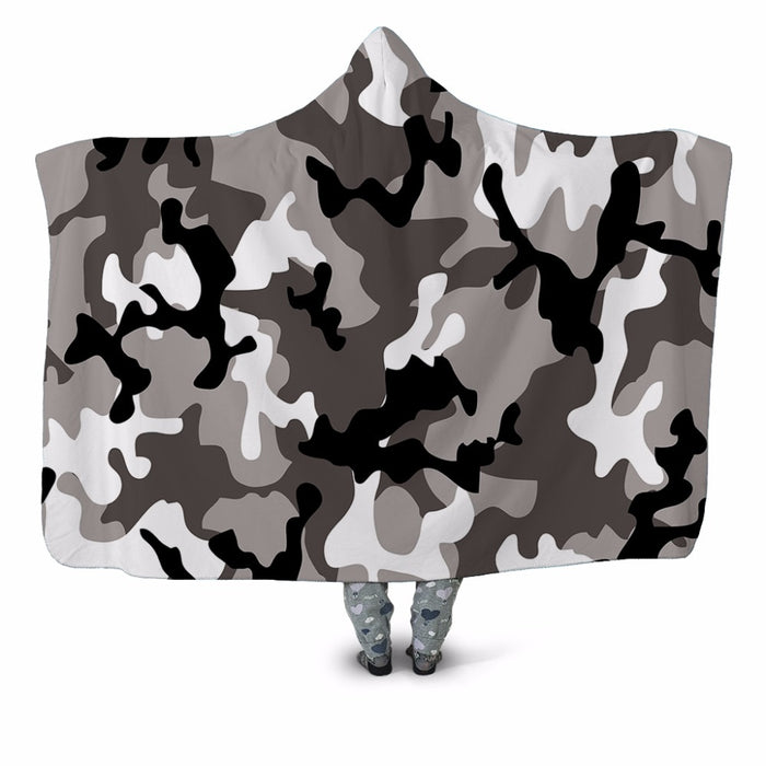 Grey Camo Blanket Hoodie