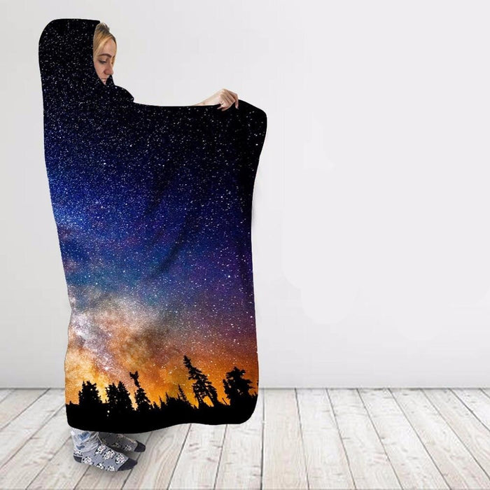 Dark Galaxy Blanket Hoodie