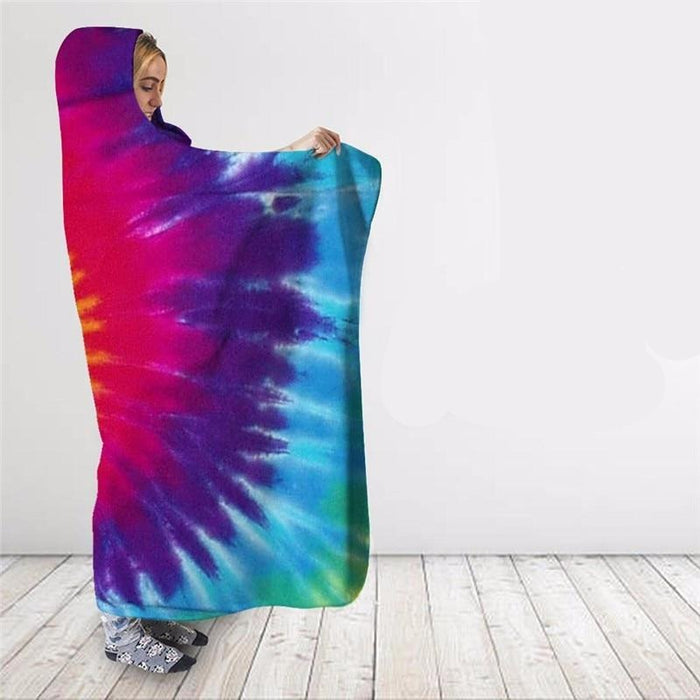 Classic Tie Dye Swirl Blanket Hoodie