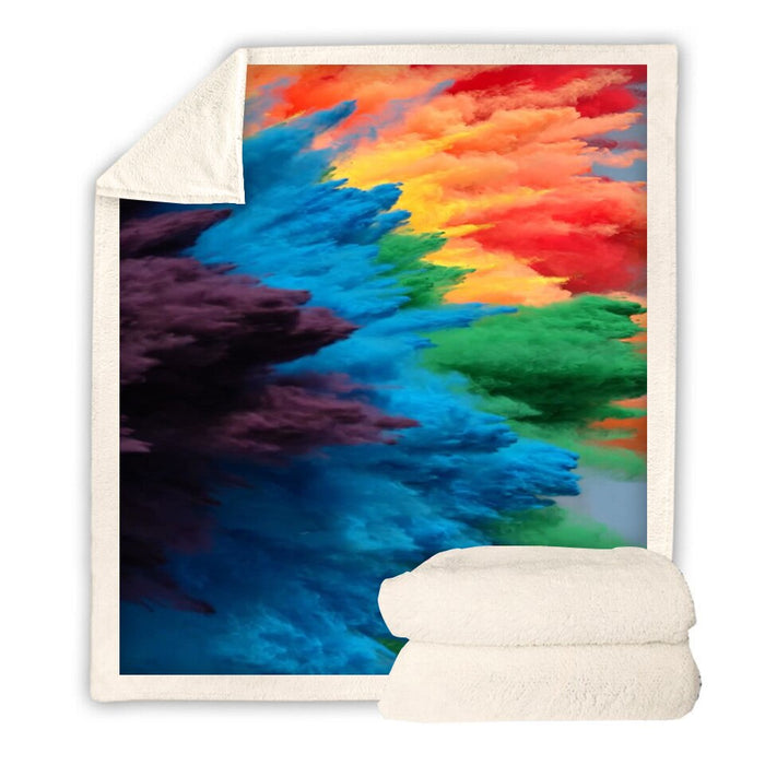 Rainbow Explosion Blanket Quilt