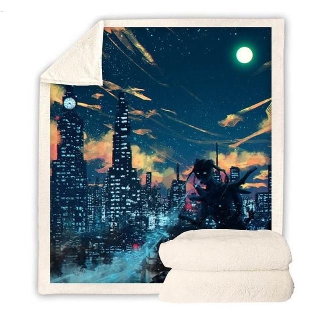 Night City Blanket Quilt