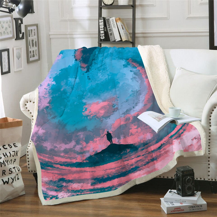 Cotton Candy Skies Blanket Quilt