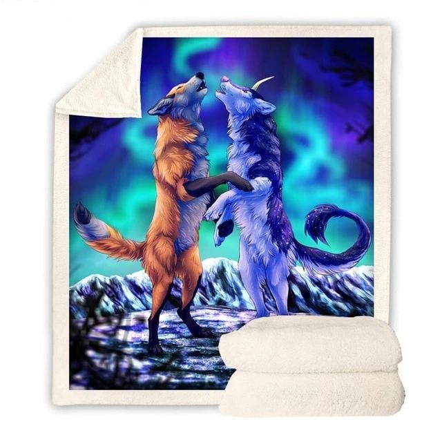 Wolf & Fox Reunion Blanket Quilt