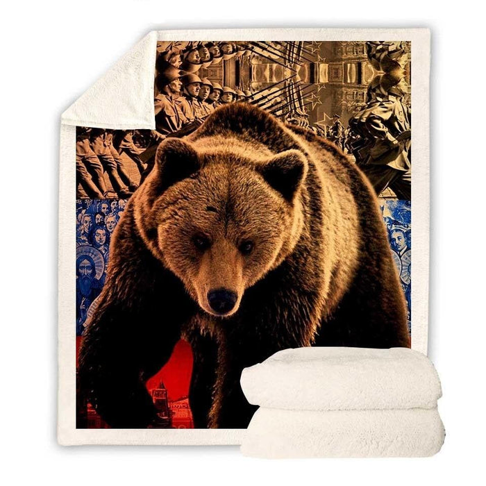 Grizzly Bear Blanket Quilt
