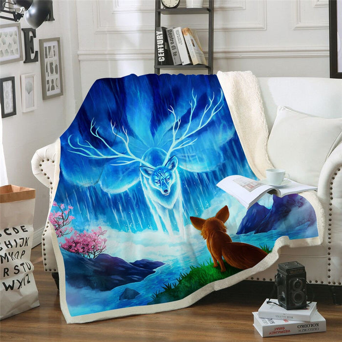 Wisdom of the Fox Blanket Quilt